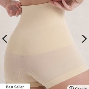 Shapermint High-Waisted Shapewear Shorts - Beige